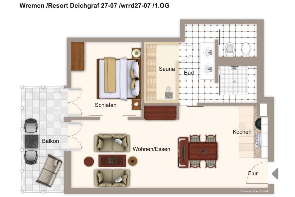 Resort Deichgraf Resort Deichgraf 27-07 Wremen Buitenkant foto